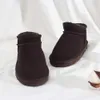 Дизайнерские тапочки Snow Kids Мини-детские зимние лыжи Ug Boot Меховые тапочки Шерстяные ботильоны Австралия Сапоги размер 21-35