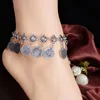 Anklets Vintage Bohemian Gypsy Coin Tassel Beach Bracelet Chain Tribal Ethnic 231208