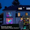 Decorazioni natalizie programmabili Smart Bluetooth LED Tenda luminosa Stringa RGBIC Colore da sogno Luci natalizie Matrimonio Decorazioni per la camera da letto Ghirlanda LED 231207