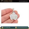 3.8 CTS 30 Grams IGL Certified Luxury Wedding Fine Jewelry VVS1 14K Gold Iced Out Sumo Wrestler Moissanite Diamond Pendant