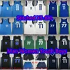 Custom S-6XL New City Basketball 77 Luka Doncic Jersey 2023-24 thuis weg Gestikt 11 Kyrie Irving Jerseys Ademend sport Zwart Wit Blauw Shirts Shorts broek