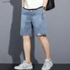 Män jeans y2k mens lös baggy denim korta män jeans mode streetwear hip hop long capri last shorts pocket pantnes cortosl231208