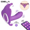 Invisibile giocattolo del sesso per adulti Telecomando senza fili Farfalla Indossabile Indossabile Vibratore per mutandine per donne Femmina con g Spot Dildo 230927