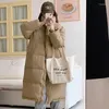 Kopa damska Coats Koreańska wersja świeżych bawełny super długo nad kolanem do kostki grube ciepły buudoir zimowy płaszcz kobieta