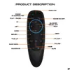 Keyboards G10 Air Mouse Ir Learning Gyroscope Bluetooth 5.0 Wireless Infrared G10S Remote Control For Android Tv Box Drop Delivery Com Dhe9C
