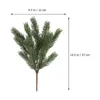 Decorative Flowers Artificial Christmas Picks Green Pine Needles Stems Tree Filler Branches Holiday Winter Garland Greenery Flower Bushes