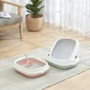 Inne koty dostarczają kota kuweta Pet Pet Toaleta Kitła Kitten Dog Tray z Scoop 1 Set Excrement Training Boxe