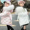 Manteau d'hiver doudoune pour filles manteau mode licorne brillant imperméable vêtements d'extérieur pour enfants 310 ans adolescent enfants Parka combinaison de neige 231207