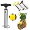 Edelstahl Ananas Schäler Obst Schneiden Werkzeug Obst Corer Slicer Cutter Peel Ananas Messer Küche Utensil T9I002513