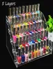 5 layers Promotion Makeup Cosmetic display stand Clear Acrylic Organizer Mac Lipstick Jewelry cigarette Display Holder Nail Polis5984841