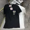 Moschino t skjortor mos broderade snöar björn kärlek herr designer t shirt bomullsgrafisk tee par sommar tees avslappnad kort ärm 4740 8100