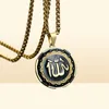 New Arrival GoldSilver Color Stainless Steel Arabic Islamic God Pendant Necklace Muslim Women Charm Jewelry58768043605731