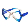 Lunettes de soleil Cadres Vintage Polygon Irrégulier Cat Eye Femmes Lunettes de lecture Cadre Clear Lens Lunettes Hommes Optique Coloré Dégradé 1 0 2 0 231208