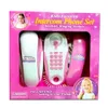 Doll House Accessories Children Kids Pretend Play Intercom Phone Set Interactive Toy Telephone 2 Telephones Ringing Sound Talk to Each Other 231207