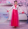 Etniska kläder 2023 Traditionell koreansk vintage klänning Hanbok Fairy Stage Performance Ancient Folk Dance Suit Chiffon Banket Evening