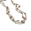 Pendentif Colliers Coréen Long Double couche simulé collier de perles pour les femmes pull chaîne colliers femme Collares déclaration bijoux 231207