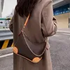 2022 여성 호스 크로스 바디 가방 디자이너 작은 어깨 체인 가방 패션 레이디 프린트 핸드백 지갑 꽃 ​​글자 3 C315d