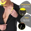 Men Sauna Sweat Suit Set Tops Pant Body Shaper Shorts Slim Neoprene Shapewear Waist Trainer Vest Workout Shirt Fat Burn