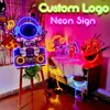 Objetos decorativos estatuetas poker neon sinal arte personalizada noite decoração sala de estar parede bar rei cartão 231207