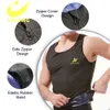 Midjetränare svett bastu bantning termo body shaper blixtlås fiess kort hylsa gym kostym träning skjorta tank top