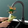 Küchenarmaturen Wasserhahn Wassersparfilter Hochdruck-Diffusordüse drehbar spritzwassergeschützt für Badezimmerwaschbecken
