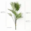Decorative Flowers 1 Pcs Large Artificial Plants Palm Tree Tropical Branch Plastic Fake Leaves Green Christmas Home Garden Room Decor