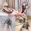 Dress Shoes JMPRS British Style Chunky Platform Pumps Women 2023 Spring Lace Up Thick Heels Loafers Woman Round Toe Patent Leather