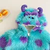 Barboteuses Anime Sully né bébé vêtements garçon fille body barboteuse Kigurumis Cosplay Costume enfant en bas âge combinaison Halloween infantile pyjamas 231207