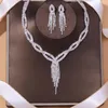 Ketting oorbellen set dames strass elegante stijl niet-vervagende legering sieraden voor Valentijnsdag kerstcadeaus