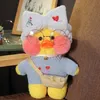 Poupées en peluche 30 cm Kawaii mignon LaLafanfan café canard jouet en peluche poupée douce oreiller Animal cadeau d'anniversaire pour enfants enfants 231207