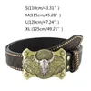 Belts Adult Embossed Pattern Buckle Waist Belt Adjustable Luxurious Personality For Men Teenagers Coat Dress