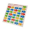 Intelligentiespeelgoed Montessori Baby Houten Magnetisch Visserijspeelgoed Letter Cognitiespel Kleurkoppelingsbord Leermiddelen Educatief speelgoed voor kinderen 231207