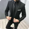 Men's Suits Mens Suit For Wedding Double Breasted Vest Slim Fit Groom Italian Handsome Tuxedos Jacket Pants