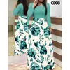 Casual Jurken Streep Polka Bloemenprint Lange Jurk Vrouwen Zomer Slanke Hoge Taille O-hals Gewaad Maxi Party Vestidos 5XL femme