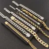 Wholesale Hip Hop Not Fade Jewelry 14k 18k Gold Stainless Steel Moissanite Diamond Cuban Link Chain Necklace Men Women
