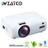Projektörler WZATCO E600 Android 11.0 WiFi Akıllı Taşınabilir Mini LED Projektör Desteği Full HD 1080P 4K Video Ev Sineması Beamer Proeyektör 231207