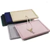 Jewelry Pouches Cashmere Display Tray Stackable Necklace Bracelet Ring Watch Drawer Showcase Holder Drop