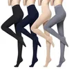 Women Socks Ladies Winter Warm Leggings Fleece Lined Thick Thermal Full Foot Tight Pant Polar Pantyhose Velvet High Waist Wool Legging