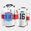 Maillot de hockey personnalisé des Panthers de la Floride 16 Aleksander Barkov inversé 5 Aaron Ekblad 19 Matthew Tkachuk Sergei Bobrovsky Hornqvist Reinhart S