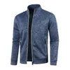 Giacche da uomo 2023 Autunno Inverno Tinta unita Manica lunga Cardigan in maglia Uomo Casual Allentato Comodo Tasche con cerniera Tutto fiammifero Capispalla 231207