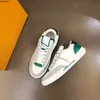 2023 Designer Sneaker Virgil Trainer Sapatos Casuais Couro De Bezerro Abloh Branco Verde Vermelho Azul Carta Sobreposições Plataforma Baixa Sapatilhas Tamanho 38-45 KJFC00001