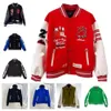 Hop Couro Varsity Mens Jaquetas Beisebol Designer Bomber Haruku Hip Windbreaker Patchwork Algodão Mens Tianma Bordado Amirs Jaqueta 247