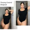 Perizoma sexy senza cuciture body modellante per donna Tummy Control Vita Trainer Body Shaper manica corta corsetto