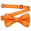 Bow Ties Ricnais Fashion 12CM 7CM Paisley Tie For Men Business Wedding Party Gigt Accessories White Purple Orange Bowknot