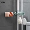 Wall Mounted Mop Organizer Holder Mop Rack Brush Hanger Storage Clip Kitchen Bathroom Accessories Brush Broom Hanging Mop Hooks