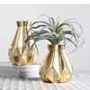 Vases Creative Gold Ceramics Nordic Style Simple Vase Home Decorations Decoration For Flowers Accessories