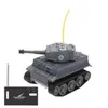 ElectricRC Car 1 72 4CH Mini RC Tank Car Modèle Électronique Radiocommandé Jouet Militaire Bataille Simulation Tiger Tank Cadeaux Jouets pour enfants 231207