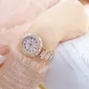 Andere Horloges Mode Vrouwen Armband Roestvrij Staal Kristal Dames Quartz Horloge Jurk Klok Dropshiping Montre Femme 231207