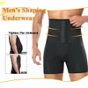 Homens barriga controle shorts alta bunda levantador calcinha com almofadas cintura trainer emagrecimento abdômen hip realçador shapewear