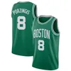 Maglia da basket Kristaps Porzingis Boston''Celtics''2023-24 blu Uomo Gioventù Donna S-XXL Maglia sportiva da città